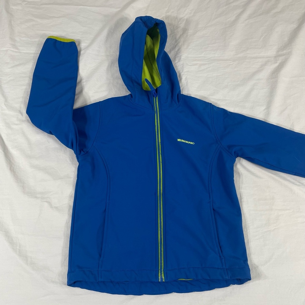 Kilimanjaro Girl Blue Full Zip Jacket Hoodie Size 140